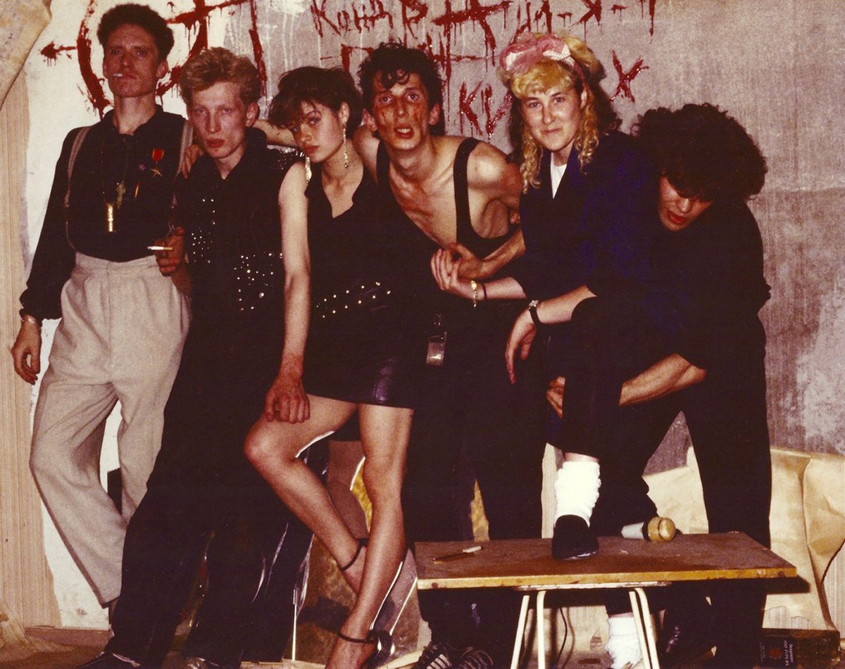 Игорь Гурьянов, Рикошет, Стингрей, Ай-Яй и Виктор Цой. Фото: Joanna Stingray