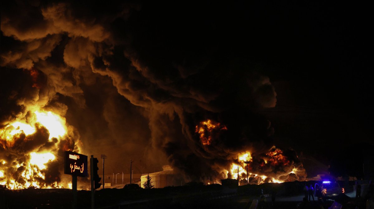 Карта ударов по Израилю и Ирану