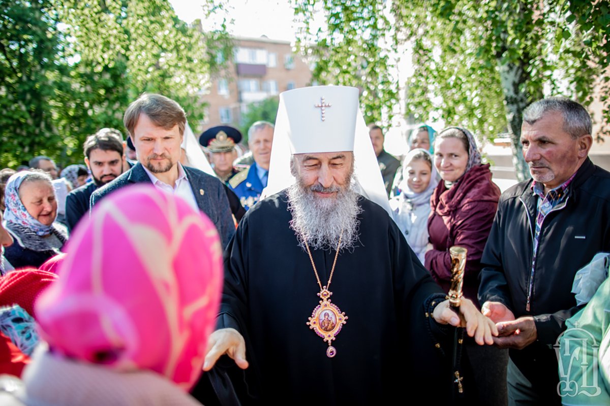 Митрополит Онуфрий возглавил торжества по случаю 25-летия Тульчинской епархии в кафедральном соборе г. Тульчин (Винницкая область), Украина, 12 мая 2019 года. Фото: Столичный благовестник / Wikimedia