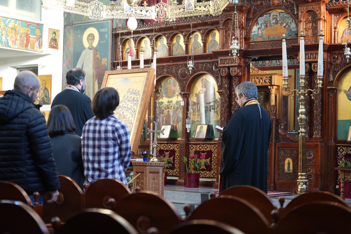 Панихида по Алексею Навальному в Вознесенском храме, Берлин, 16 февраля 2025 года. Фото: voleemor / «Новая газета Европа»