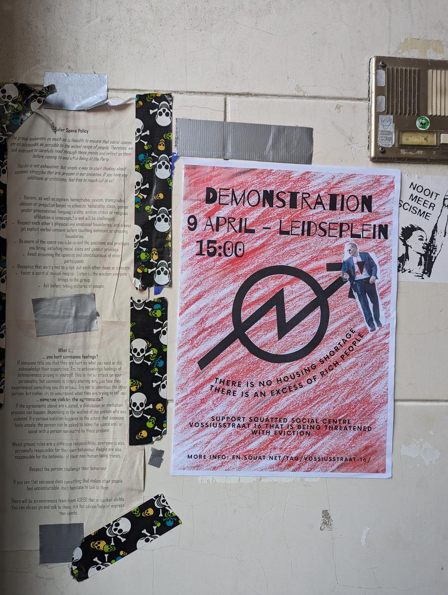 Обьъявление о демонстрации. Фото: Федор Агапов, специально для «Новой газеты Европа»