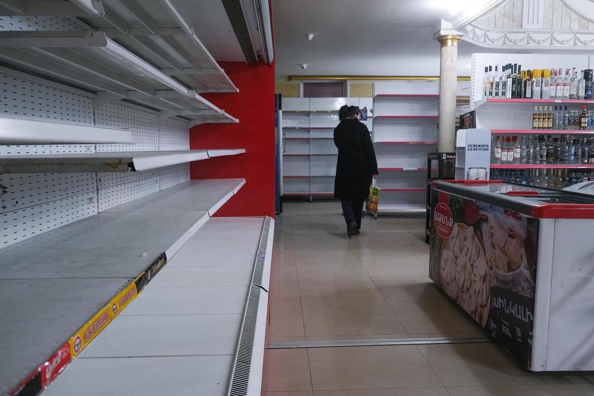 Магазин продуктов в Степанакерте, февраль 2023 г. Фото: Ani Balayan