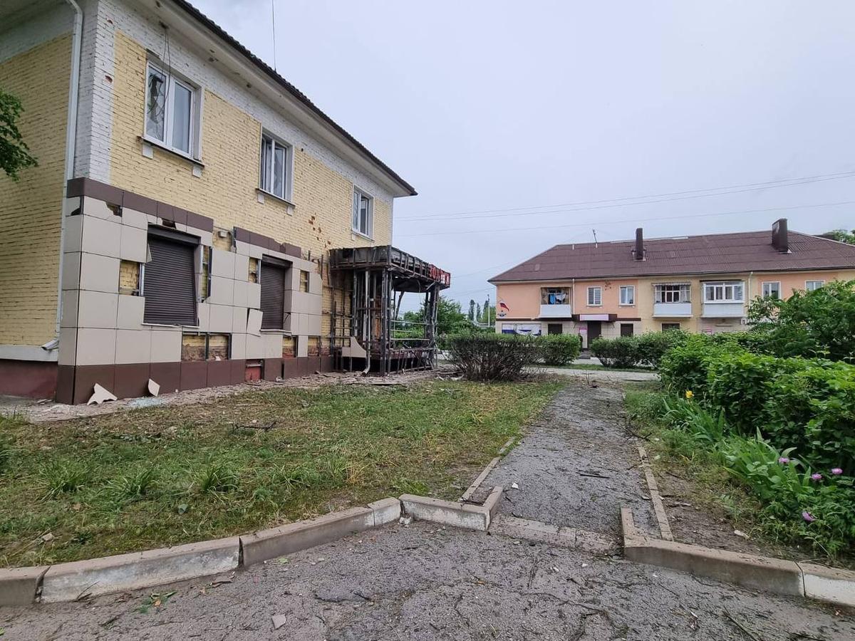 Последствия обстрела Шебекино. Фото: Telegram