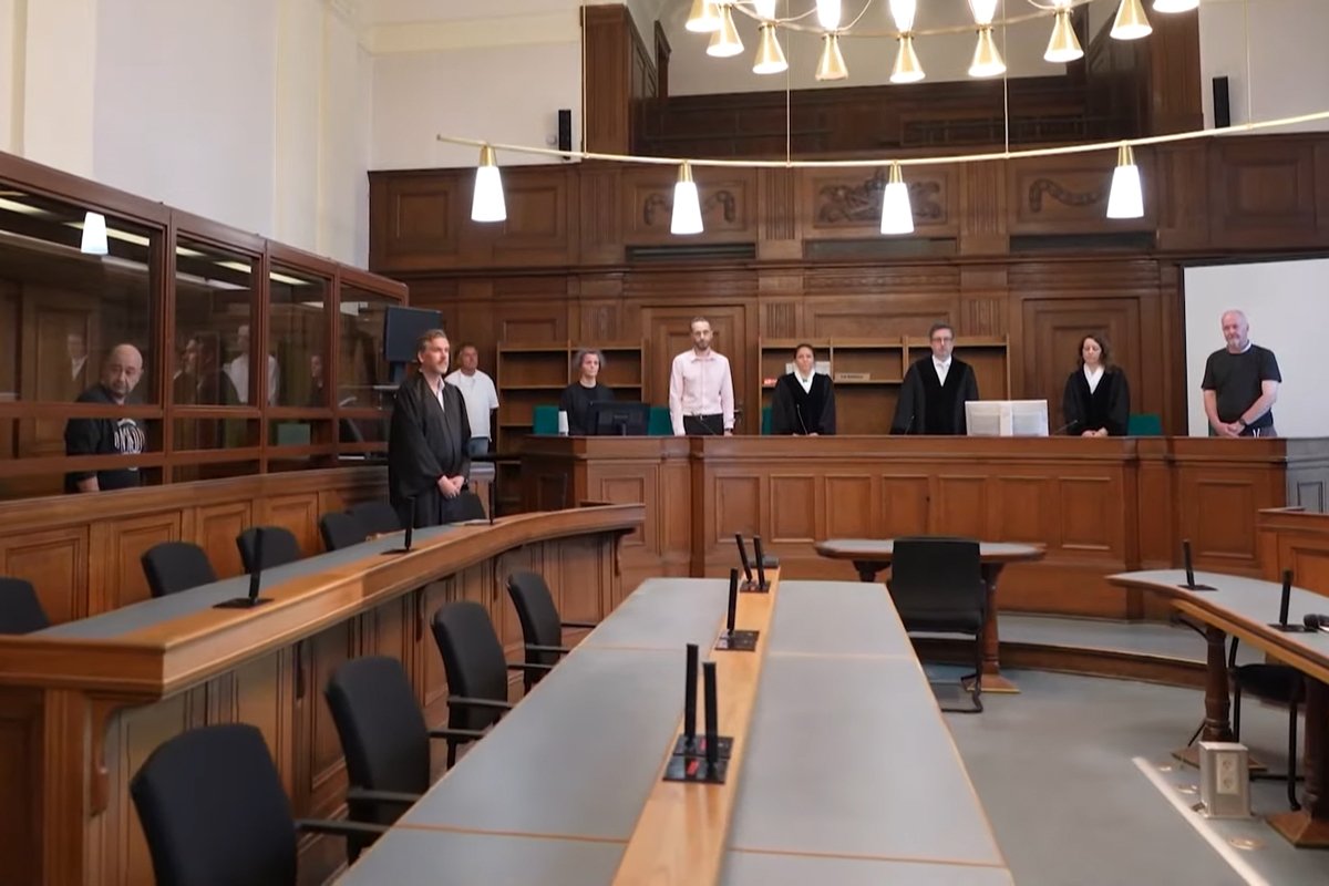 Заседание суда по делу Баграша, Берлин, июль 2024 года. Фото: DW / YouTube