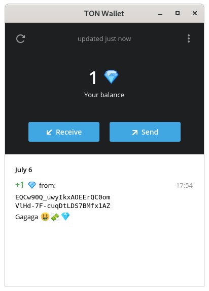 Скриншот рабочего стола кошелька TON, 2021 г. Фото: Wikimedia Commons
