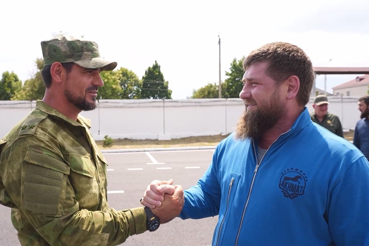 Асламбек Салиев и Рамзан Кадыров. Фото: Telegram