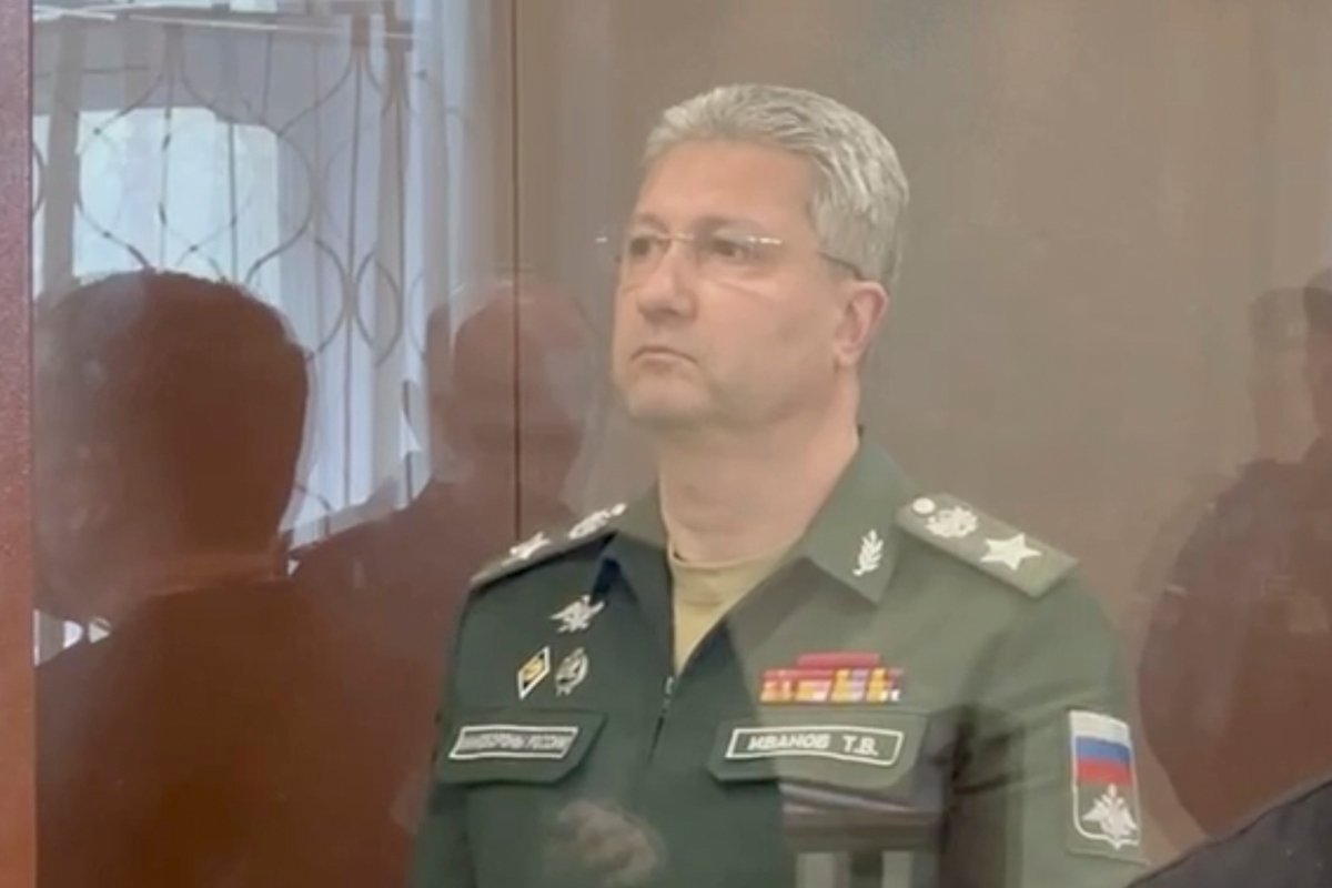 Тимур Иванов в суде, 24 апреля 2024 года. Фото: Пресс-служба Московского городского суда / Telegram