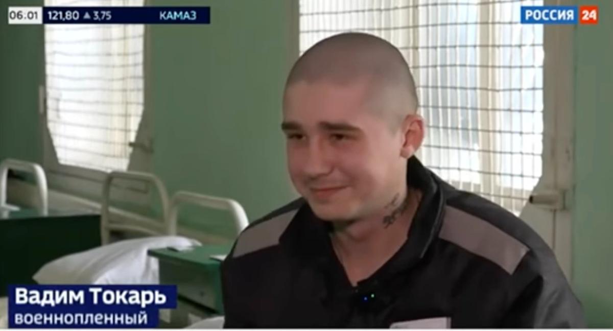 Вадим Токарь в сюжете телеканала «Россия-24». Фото: скрин видео