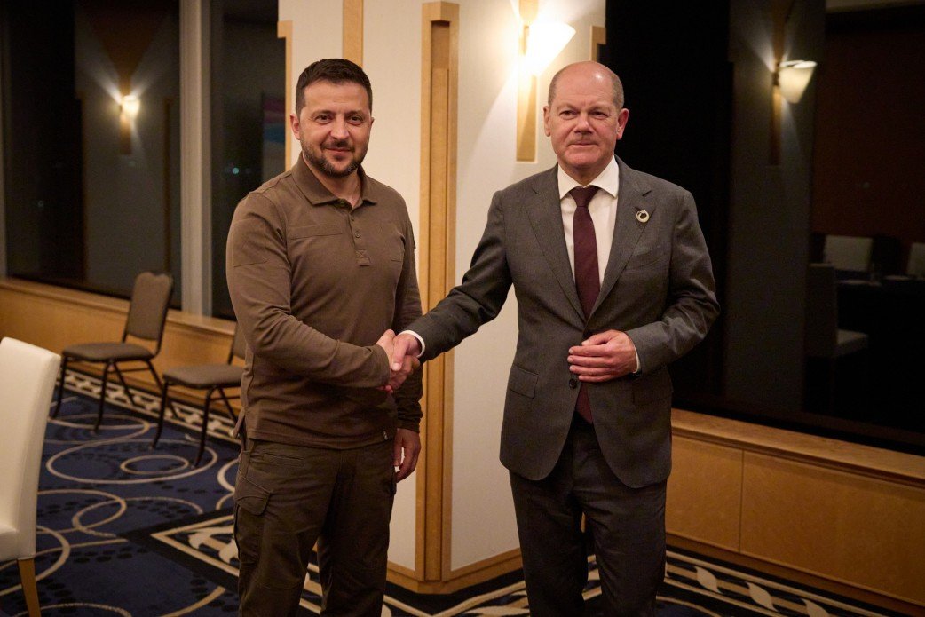 Президент Украины Владимир Зеленский и канцлер Германии Олаф Шольц, 20 мая 2023 года. Фото: сайт президента Украины