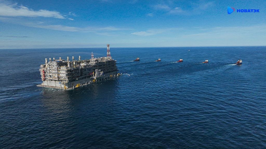 Первая линия завода «Арктик СПГ 2», фото: пресс-служба «Новатэк»