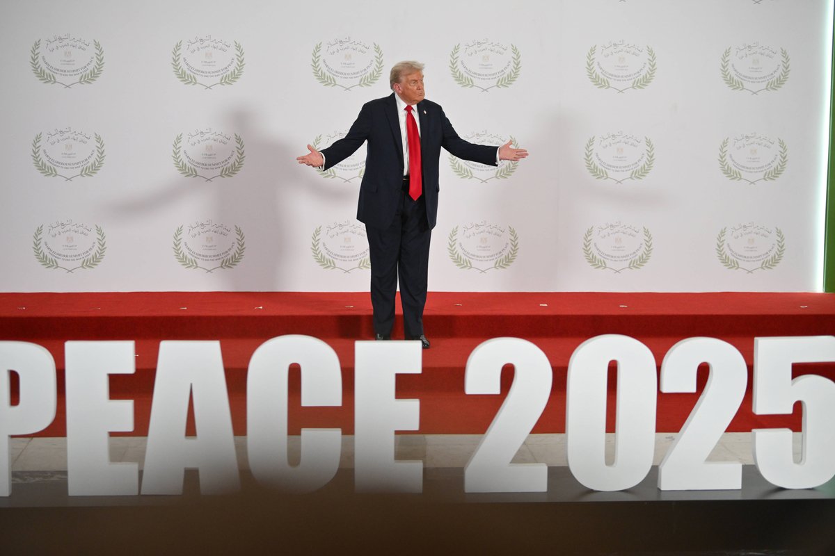 Дональд Трамп накануне саммита мира в Шарм-эль-Шейхе, Египет, 13 октября 2025 года, .Фото: Eliot Blondet / Sipa / Scanpix / LETA