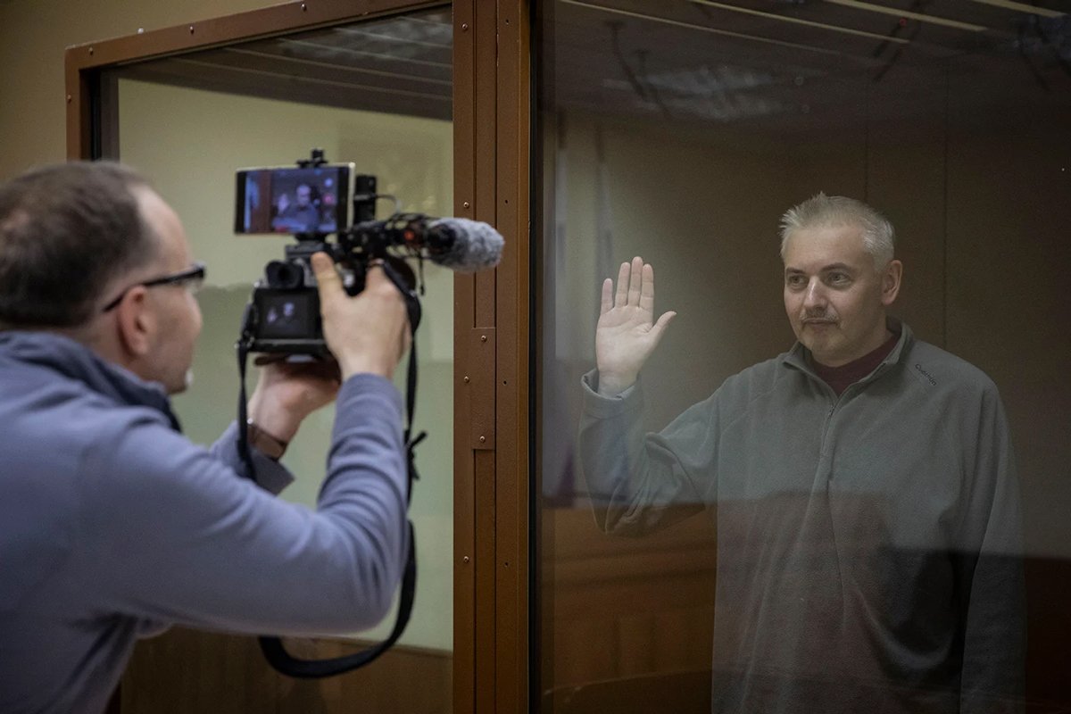 Евгений Мищенко на заседании суда, октябрь 2024 года. Фото: Медиазона