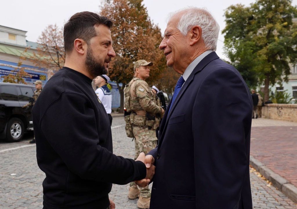 Президент Украины Владимир Зеленский и глава европейской дипломатии ЕС Жозеп Боррель, Киев, 1 октября 2023 года. Фото: Josep Borrell Fontelles / Twitter