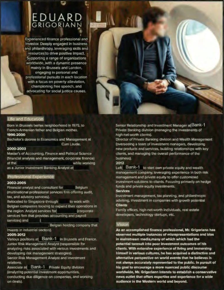 Скриншот из обвинительного заключения , которое опубликовал суд в Нью-Йорке