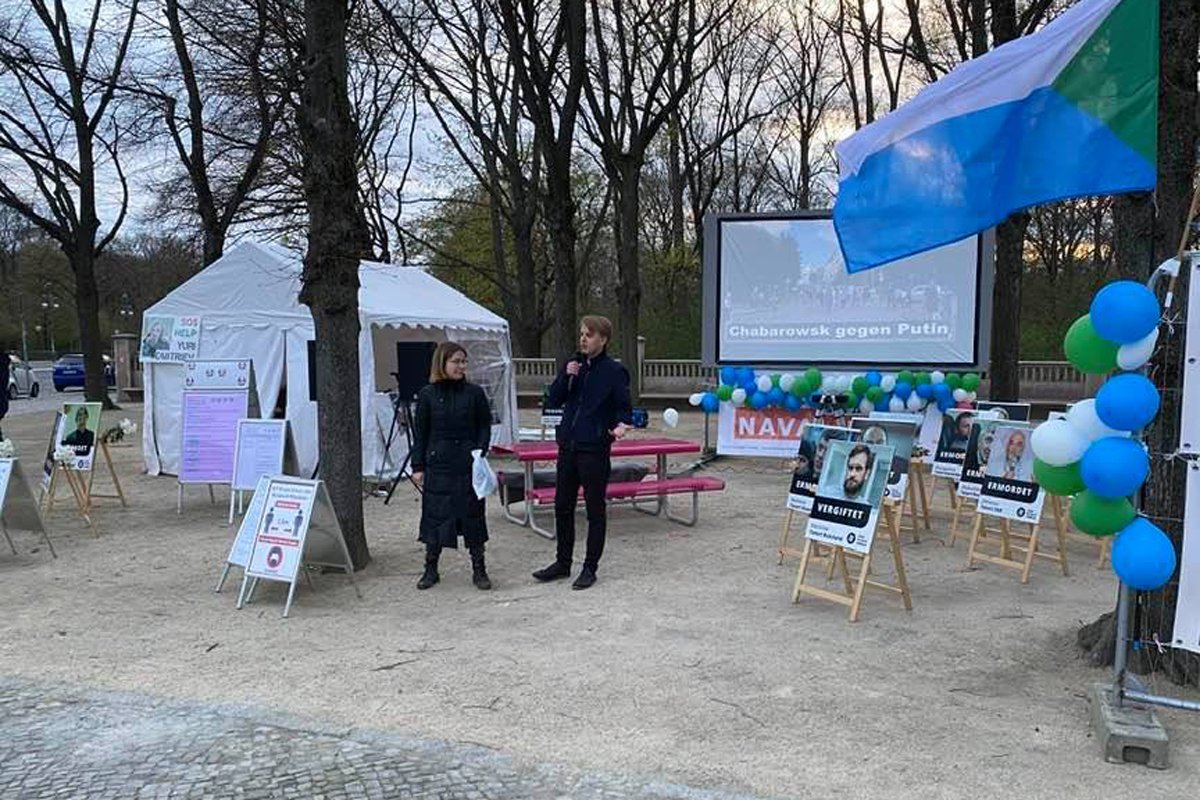 Экран, сваренный Баграшом в кэмпе, Берлин, апрель 2021 года. Фото: Дмитрий Баграш / Facebook