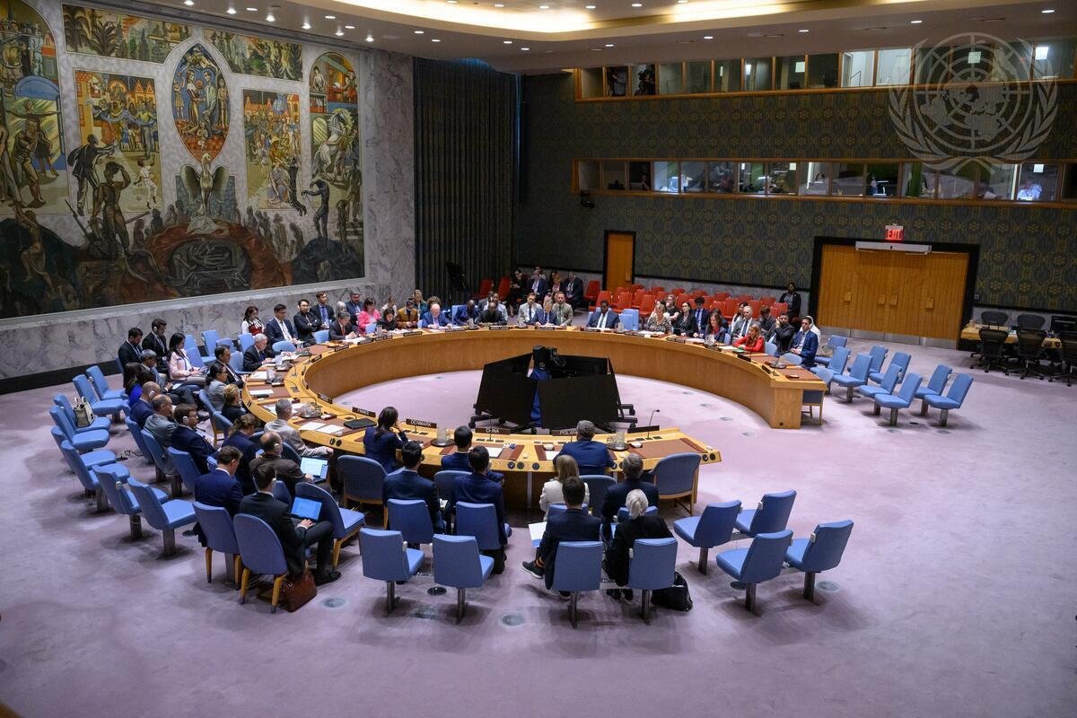 Заседание Совбеза по вторжению российских беспилотников в Польшу, 12 сентября 2025 года. Фото: media.un.org