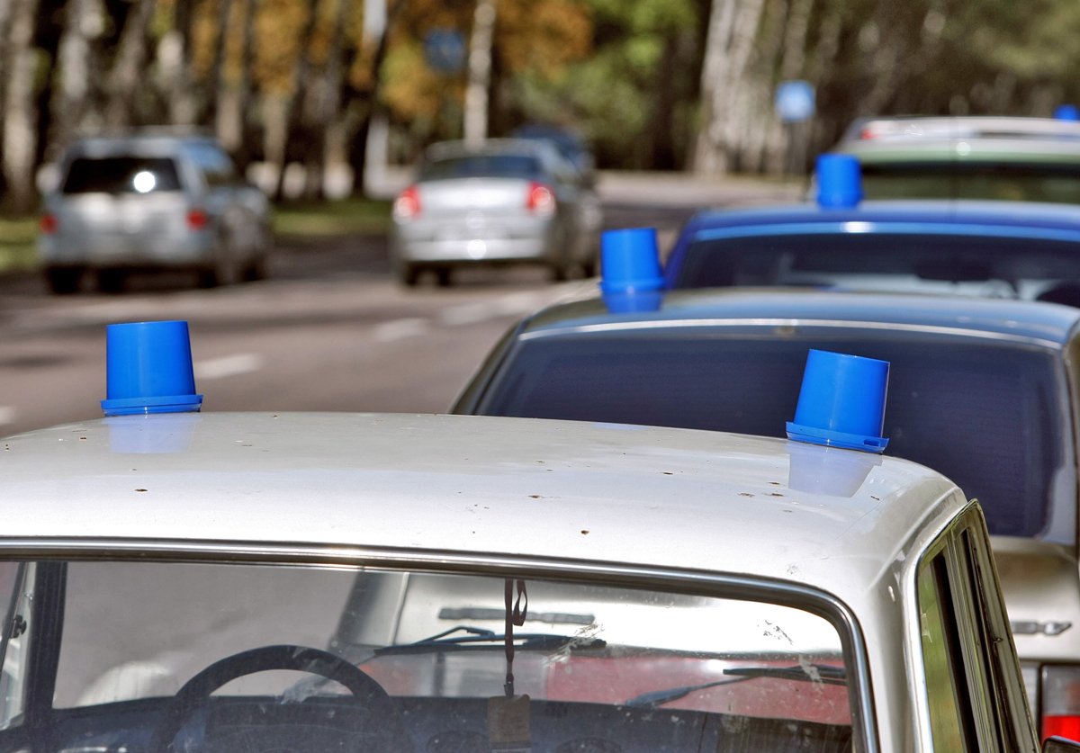 Акция, организованная обществом «Синие ведерки», 21 августа 2010 года. Фото: Дмитрий Лекай / Коммерсантъ / Sipa USA / Vida Press