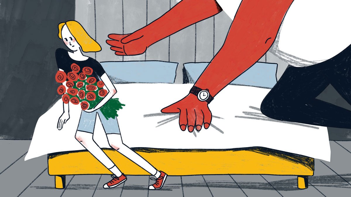 Иллюстрация: Настя Покотинска / «Новая газета Европа»