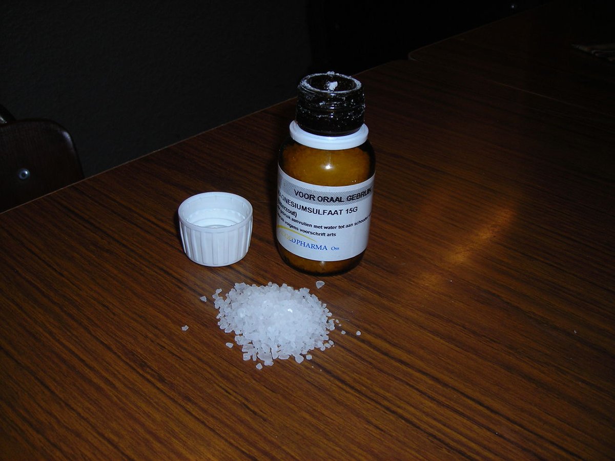 Сульфат магния (Магнезия). Фото: Wikimedia