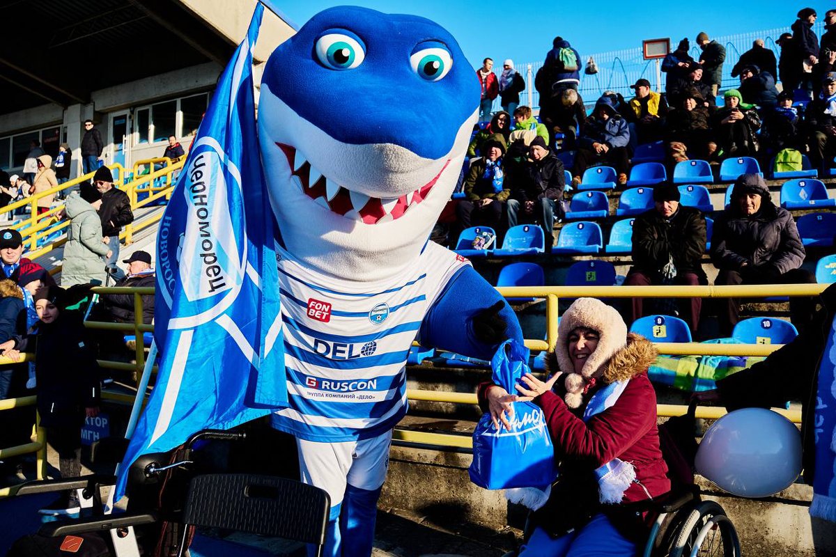 Талисман команды. Фото: пресс-служба «Черноморца»