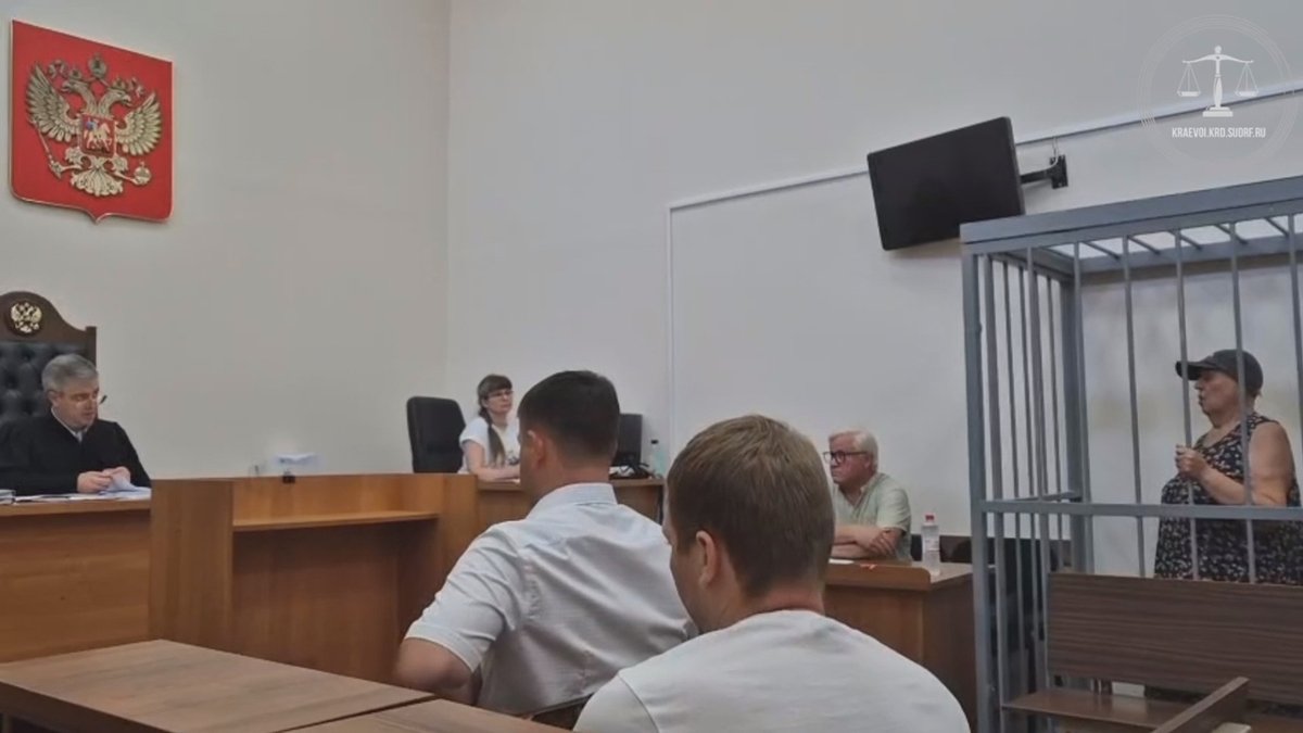 Этери Цвижба на заседании суда, Сочи, 7 августа 2025 года. Фото: объединенная пресс-служба судов Краснодарского края